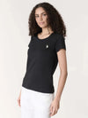 T-SHIRT DONNA - US POLO ASSN. NERO - US43354001 2