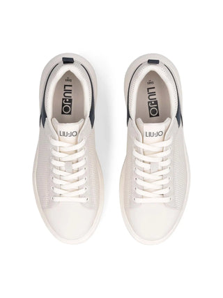 SNEAKERS UOMO - LIU-JO BIANCO-BLU - 7B6001PX355 4