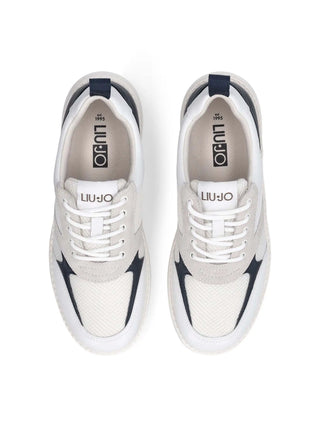 SNEAKERS UOMO - LIU-JO BIANCO-BLU - 7B6005PX029 4