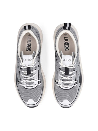SNEAKERS UOMO - LIU-JO ARGENTO-NERO - 7B6009TX519 4