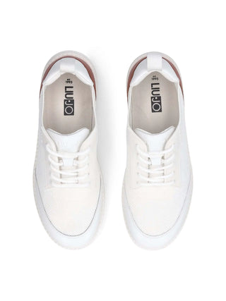 SNEAKERS UOMO - LIU-JO BIANCO-CUOIO - 7B6013TX415 4
