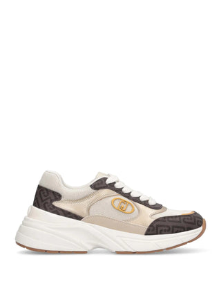 SNEAKERS DONNA - LIU-JO MARRONE-BEIGE - BA6045PX831