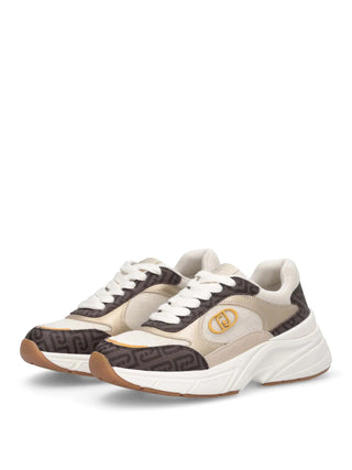 SNEAKERS DONNA - LIU-JO MARRONE-BEIGE - BA6045PX831 2
