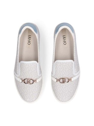 SLIP ON DONNA - LIU-JO BIANCO-AZZURRO - BA6061EX339 4