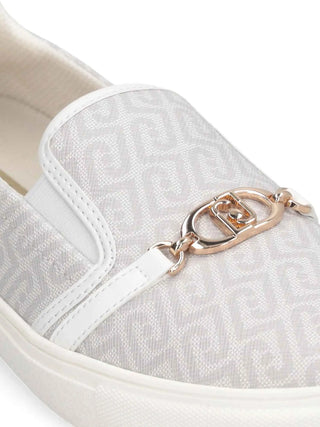 SLIP ON DONNA - LIU-JO BIANCO-AZZURRO - BA6061EX339 5