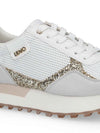 SNEAKERS DONNA - LIU-JO BIANCO-ORO - BA6065TX524 5
