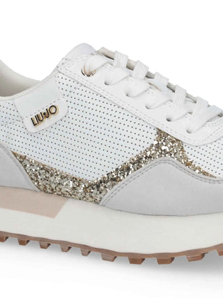 SNEAKERS DONNA - LIU-JO BIANCO-ORO - BA6065TX524 5