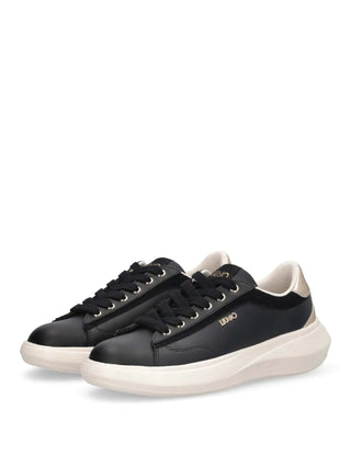 SNEAKERS DONNA - LIU-JO NERO-ORO - BA6069P0304 2
