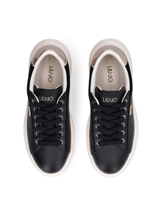 SNEAKERS DONNA - LIU-JO NERO-ORO - BA6069P0304 4