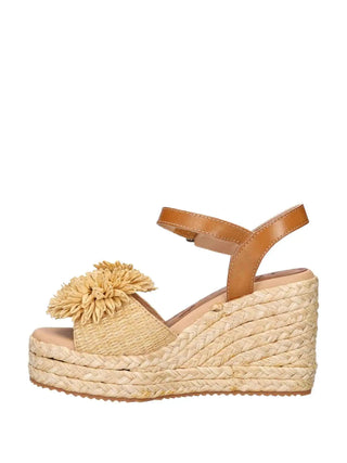 SANDALO DONNA - +VINCENTI BEIGE - 9851 4