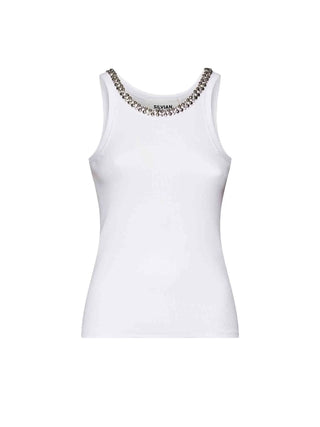 CANOTTA DONNA - SILVIAN HEACH BIANCO - GPP26523CN