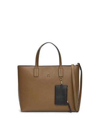 BORSA A MANO DONNA - TOMMY HILFIGER TAUPE - AW0AW18122 1