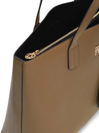 BORSA A MANO DONNA - TOMMY HILFIGER TAUPE - AW0AW18122 4