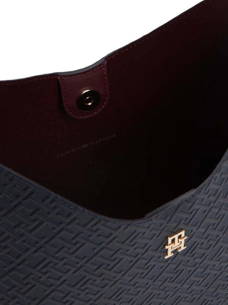 BORSA A SPALLA DONNA - TOMMY HILFIGER BLU - AW0AW18141 4