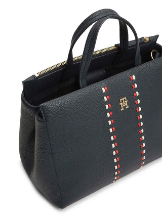 BORSA A MANO DONNA - TOMMY HILFIGER BLU - AW0AW18155 3