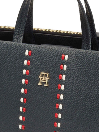 BORSA A MANO DONNA - TOMMY HILFIGER BLU - AW0AW18155 4