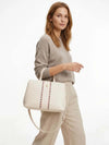 BORSA A MANO DONNA - TOMMY HILFIGER CREMA - AW0AW18155 5
