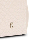 BORSA A MANO DONNA - TOMMY HILFIGER CREMA - AW0AW18160 4