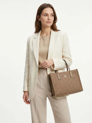 TOTE DONNA - TOMMY HILFIGER TAUPE - AW0AW18162 5