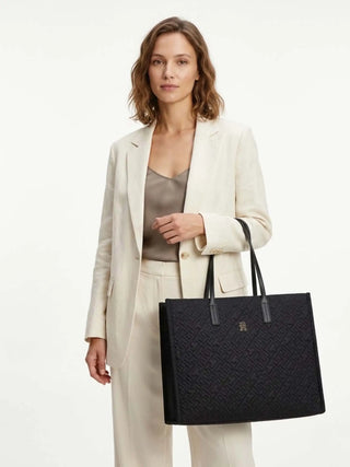 TOTE DONNA - TOMMY HILFIGER NERO - AW0AW18163 5