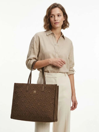 TOTE DONNA - TOMMY HILFIGER TAUPE - AW0AW18163 5