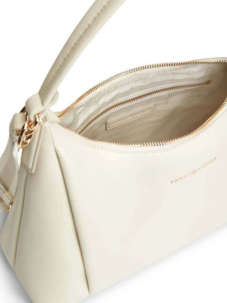 BORSA A SPALLA DONNA - TOMMY HILFIGER CREMA - AW0AW18373 3