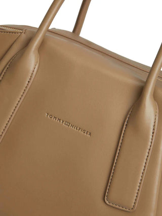 BORSA A MANO DONNA - TOMMY HILFIGER BEIGE - AW0AW18532 4