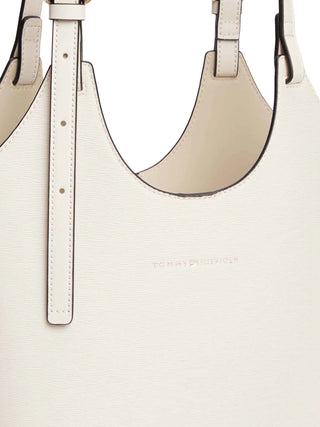 TOTE DONNA - TOMMY HILFIGER CREMA - AW0AW18617 4