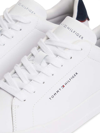 SNEAKERS UOMO - TOMMY HILFIGER BIANCO-BLU - FM0FM05367 4