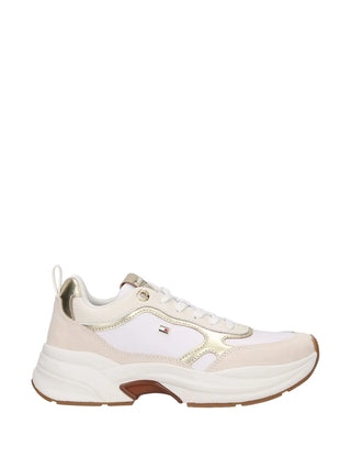 SNEAKERS DONNA - TOMMY HILFIGER ORO-BIANCO - FW0FW09204