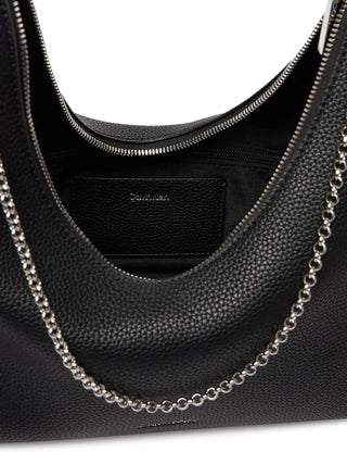 BORSA A SPALLA DONNA - CALVIN KLEIN NERO - LV04F3495G 4