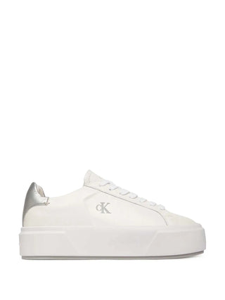 SNEAKERS DONNA - CALVIN KLEIN BIANCO-ARGENTO - YW0YW01929