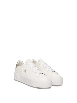 SNEAKERS DONNA - CALVIN KLEIN BIANCO-ARGENTO - YW0YW01929 2