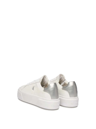 SNEAKERS DONNA - CALVIN KLEIN BIANCO-ARGENTO - YW0YW01929 3