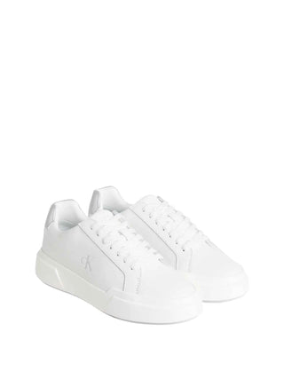 SNEAKERS DONNA - CALVIN KLEIN BIANCO-ARGENTO - YW0YW01948 3
