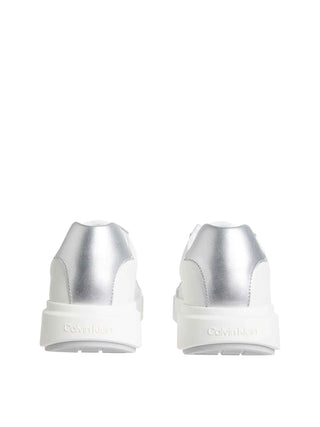 SNEAKERS DONNA - CALVIN KLEIN BIANCO-ARGENTO - YW0YW01948 4
