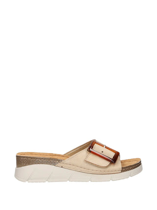 SCALZATO DONNA - RIPOSELLA BEIGE - FRIDA E WB04BX