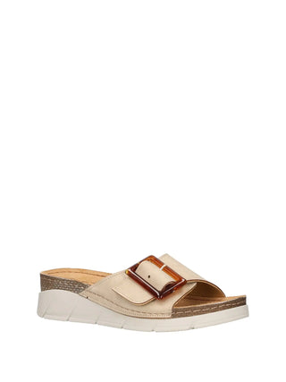 SCALZATO DONNA - RIPOSELLA BEIGE - FRIDA E WB04BX 2
