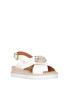 SANDALO DONNA - RIPOSELLA BIANCO - MARIA E WC00BX 2