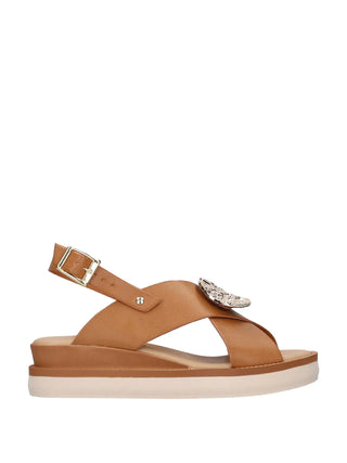 SANDALO DONNA - RIPOSELLA CUOIO - MARIA E WC00BX