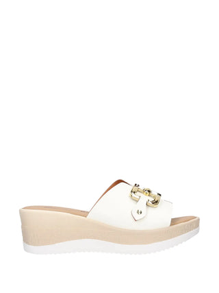 SCALZATO DONNA - RIPOSELLA BIANCO - MARIELLA E WC03BX 1