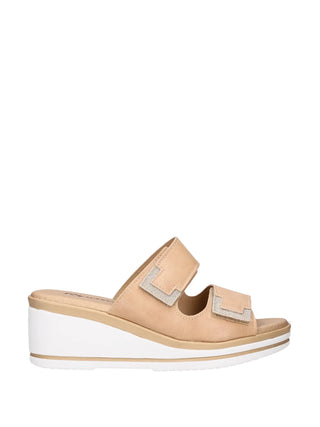 SCALZATO DONNA - RIPOSELLA BEIGE - PINA E WC01BX