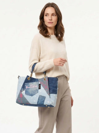 BORSA A MANO DONNA - BRACCIALINI BLU - B18821-TY 5