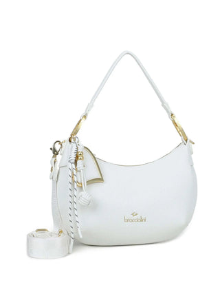 BORSA A SPALLA DONNA - BRACCIALINI BIANCO - B18842-YY 2