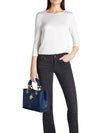 BORSA A MANO DONNA - BRACCIALINI BLU - B18851-YY 5