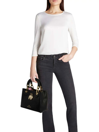 BORSA A MANO DONNA - BRACCIALINI NERO - B18851-YY 5
