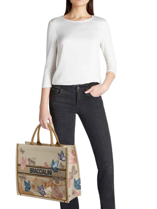 TOTE DONNA - BRACCIALINI BEIGE - B18921-TY 5