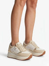 SNEAKERS DONNA - NINI BEIGE-BIANCO - 26274 6