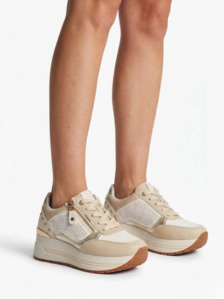 SNEAKERS DONNA - NINI BEIGE-BIANCO - 26274 6