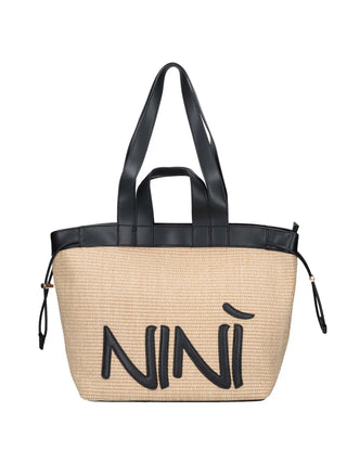 BORSA A SPALLA DONNA - NINI NERO - 26308